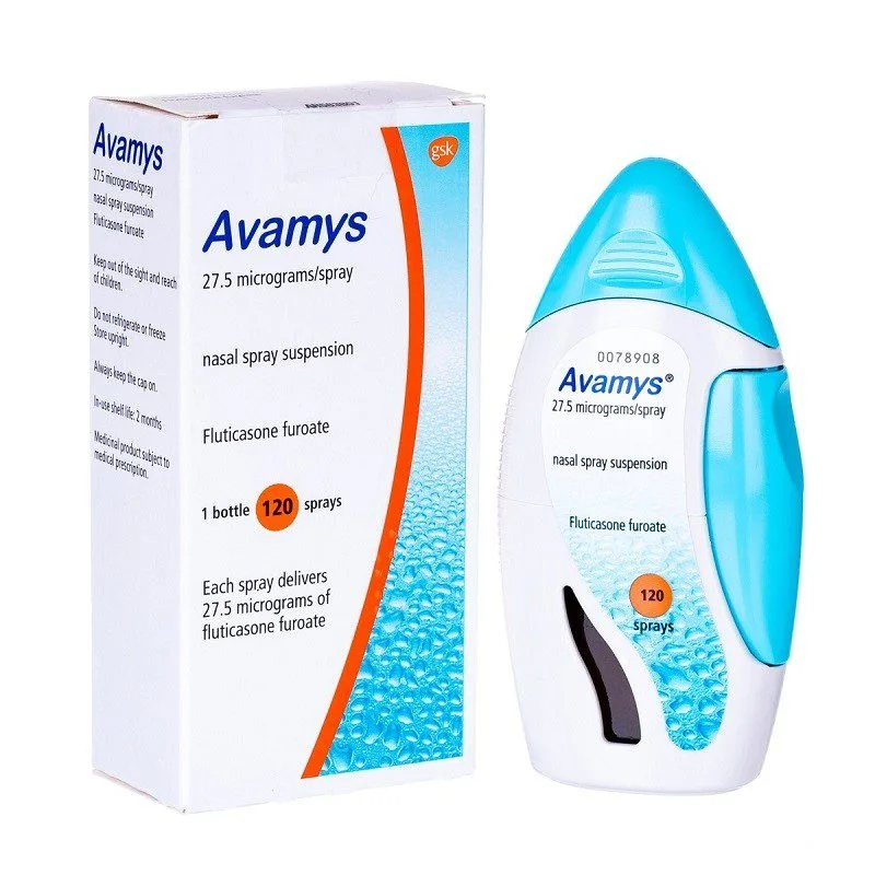 Embalagem com avamys (fluticasona) em spray